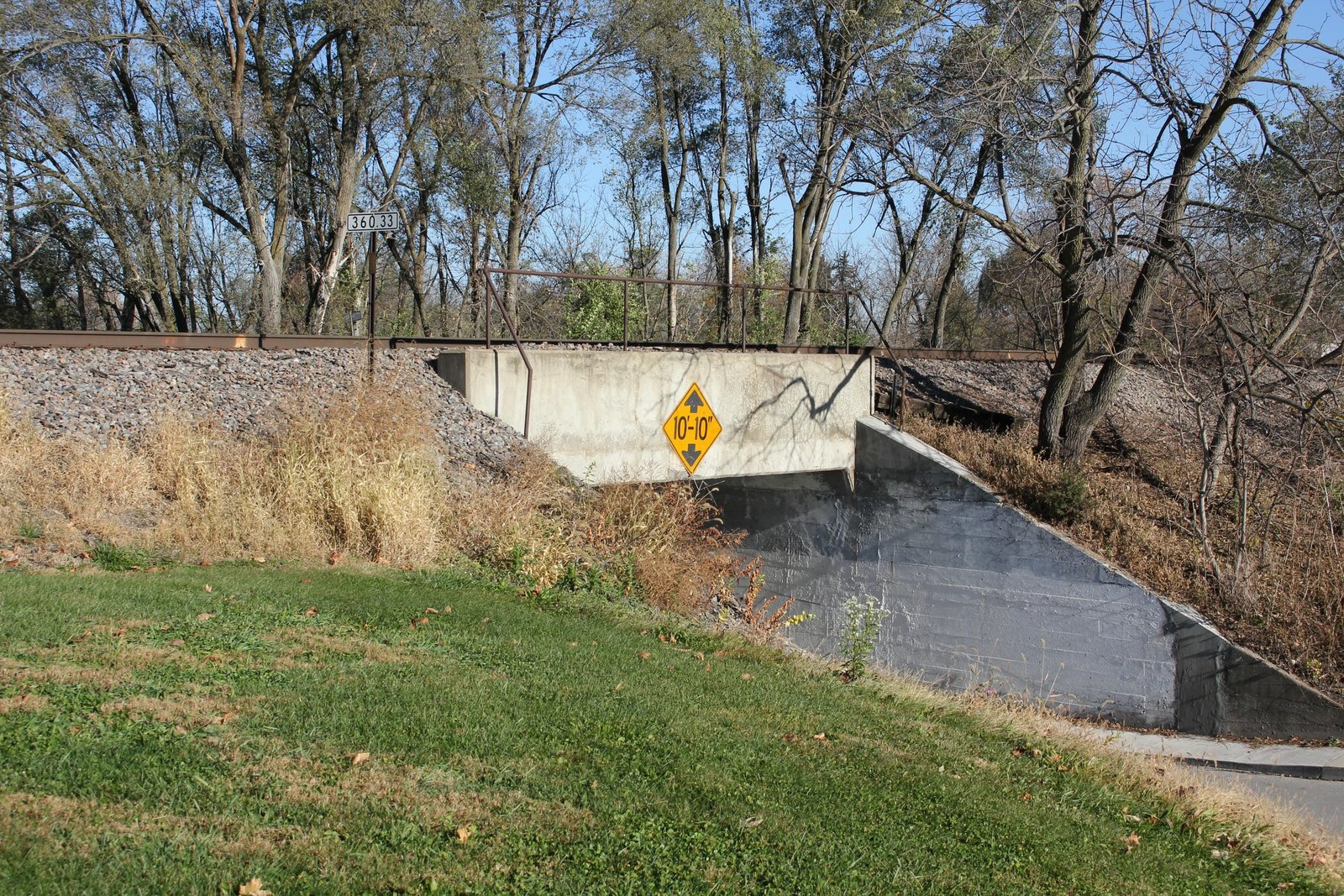 Looking east